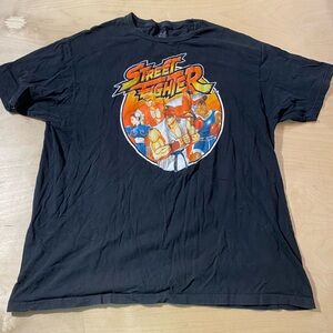 Street Fighter Black T-Shirt XL (LU)